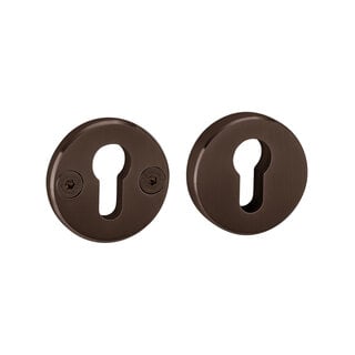 JNF Architectural Hardware Pair of JNF security escutcheons for cylinder – PVD Titanium Chocolate