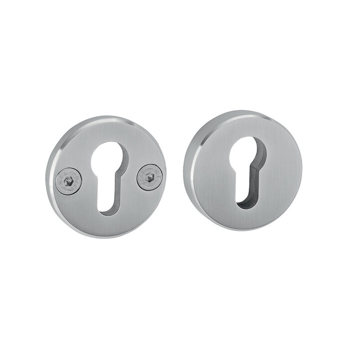 JNF Architectural Hardware Paar JNF-Sicherheitsrosetten für Zylinder – Edelstahl satiniert