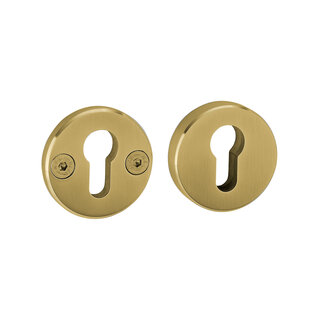 JNF Architectural Hardware Pair of JNF security escutcheons for cylinder – PVD Titanium Gold