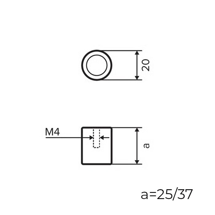 Dauby DAUBY CAST meubelknop PCAST – Donker Brons (RBD)
