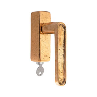 Dauby DAUBY CAST window handle PHCAST/DKS lockable – Raw Bronze Polished (RBP)