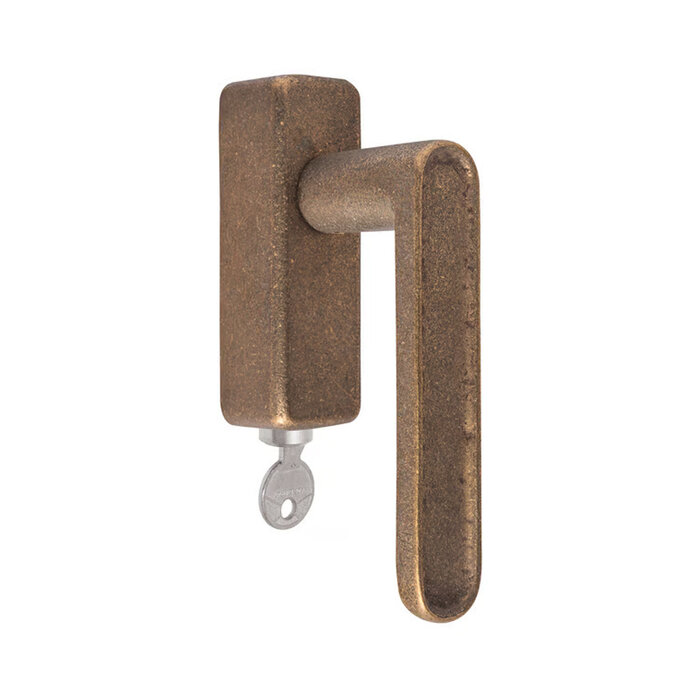 Dauby Poignée de fenêtre DAUBY CAST PHCAST/DKS verrouillable – Bronze brut (RB)