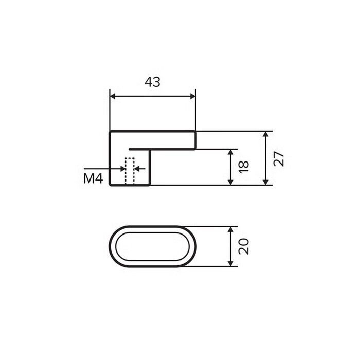 Dauby DAUBY CAST meubelknop PCASTL – Ruw Brons (RB)