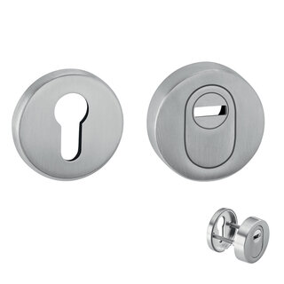 JNF Architectural Hardware Protection de sécurité JNF pour cylindre à profil européen – acier inoxydable satiné