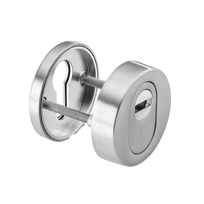 JNF Architectural Hardware JNF-Sicherheitsschild für Europrofilzylinder – Edelstahl satiniert