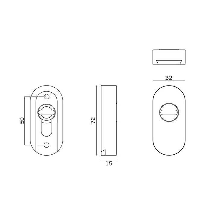 JNF Architectural Hardware Protection de sécurité JNF pour cylindre à profil européen – Acier inoxydable satiné