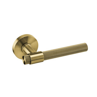 JNF Architectural Hardware JNF deurklinken op rond rozet – PVD Titanium Gold
