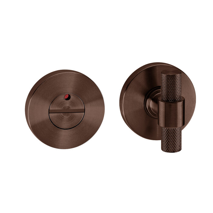 JNF Architectural Hardware JNF Toiletten-Set Natur Watch – PVD Titan Schokolade