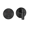 JNF Architectural Hardware JNF Natur WC-garnituur – PVD Titanium Zwart