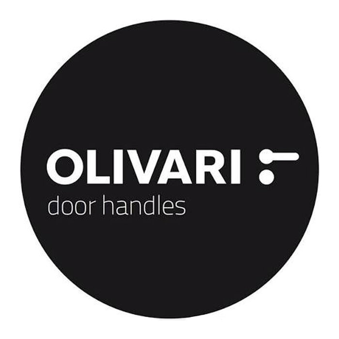 Olivari Poignées de porte OLIVARI AQUA sur rosace ronde – Bronze satiné / Bronze