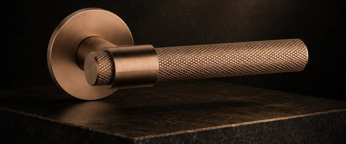 Bronzen, messing en gouden deurklinken