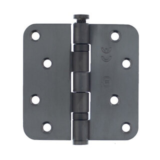Intersteel Kogelscharnier afgerond 89x89x2,5 mm – PVD Antraciet