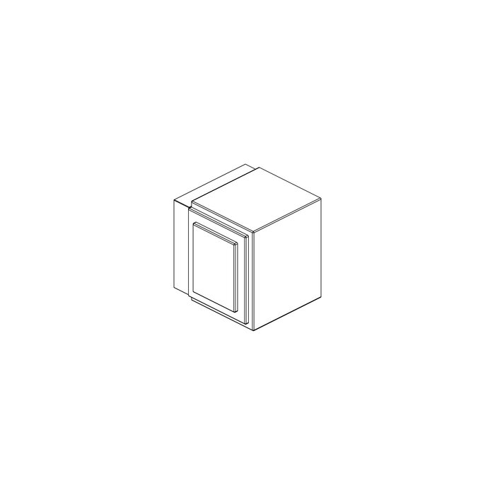 JNF Architectural Hardware Single JNF ART DECO door knob IN.00.471 - Satin stainless steel