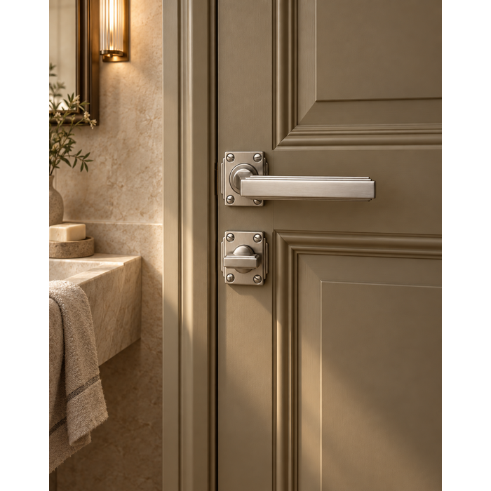 JNF Architectural Hardware JNF ART DECO WC-garnituur IN.04.470 - Inox satijn