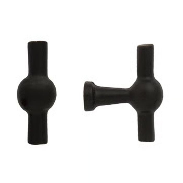 Dauby Bouton de meuble DAUBY CHEMIN DE FER BT – Noir (N) – 45 mm