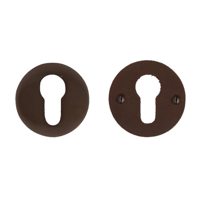 Dauby Jeu de plaques de sécurité DAUBY RETRO BSY-56 R1504 – Rouille (RC) – Ø56 mm