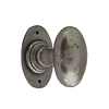 Dauby Paire de poignées de porte DAUBY CD BT1020 sur rosace R1508 - Fer forgé (FP)