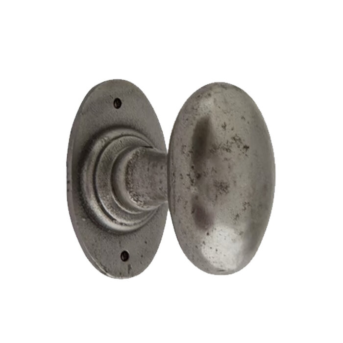 Dauby Paire de poignées de porte DAUBY CD BT1020 sur rosace R1508 - Fer forgé (FP)