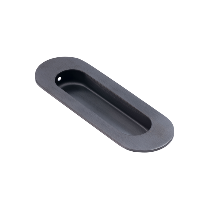 Dulimex Ovale schuifdeurkom 120x40 mm - PVD gun metal