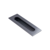 Dulimex Poignée de porte coulissante rectangulaire-ovale 180 x 60 mm – Finition PVD gris anthracite