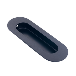 Dulimex Poignée ovale pour porte coulissante 120 x 40 mm – Noir brossé