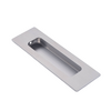 Dulimex Poignée de porte coulissante rectangulaire 120 x 40 mm – Acier inoxydable brossé