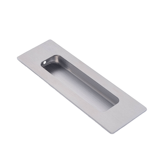 Dulimex Rectangular sliding door handle 120x40 mm – Brushed stainless steel