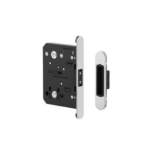 JNF Architectural Hardware Serrure magnétique JNF MAGNACORE 2 en 1 clé/WC – Acier inoxydable poli