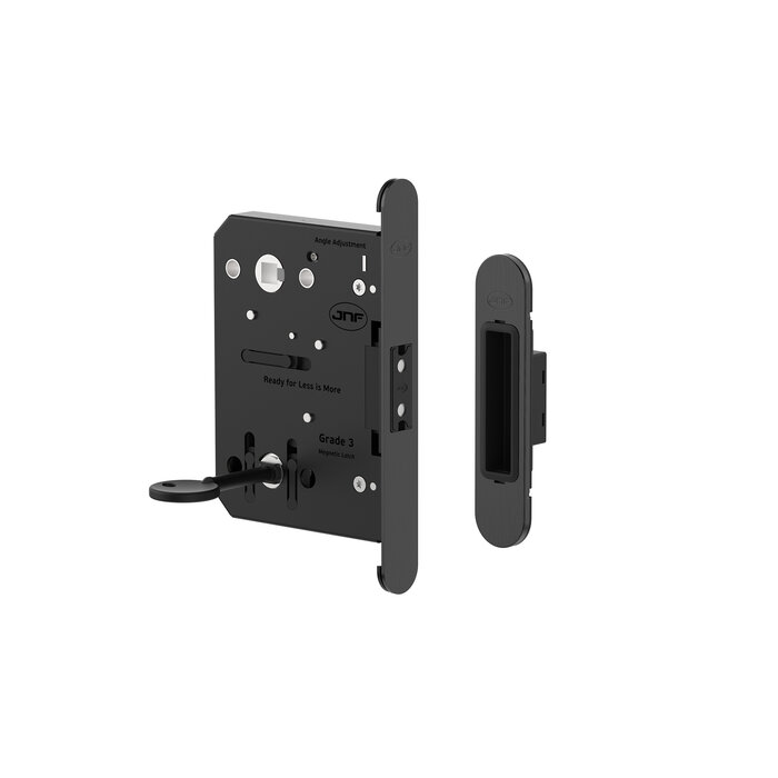 JNF Architectural Hardware JNF MAGNACORE magnetic lock 2-in-1 key/WC – Black PVD