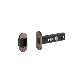 JNF Architectural Hardware JNF Magnet-Einsteckschloss für Innentüren – Dornmaß 60 mm – Titanbraun PVD