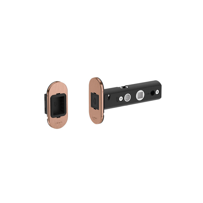 JNF Architectural Hardware JNF Magnet-Einsteckschloss für Innentüren – Dornmaß 60 mm – Kupfer PVD