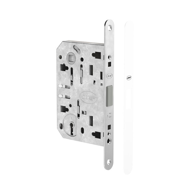 JNF Architectural Hardware Serrure à mortaiser magnétique JNF MAGNALITE – 90/50 mm – Blanc RAL 9016