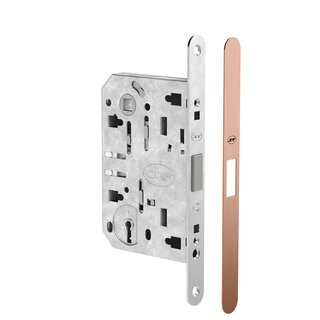 JNF Architectural Hardware JNF MAGNALITE magnetic mortise lock – 90/50 mm – Copper PVD