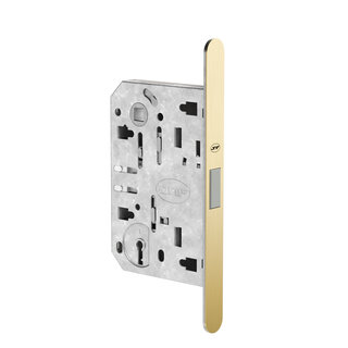 JNF Architectural Hardware JNF MAGNALITE Magnet-Einsteckschloss – 90/50 mm – Gold PVD