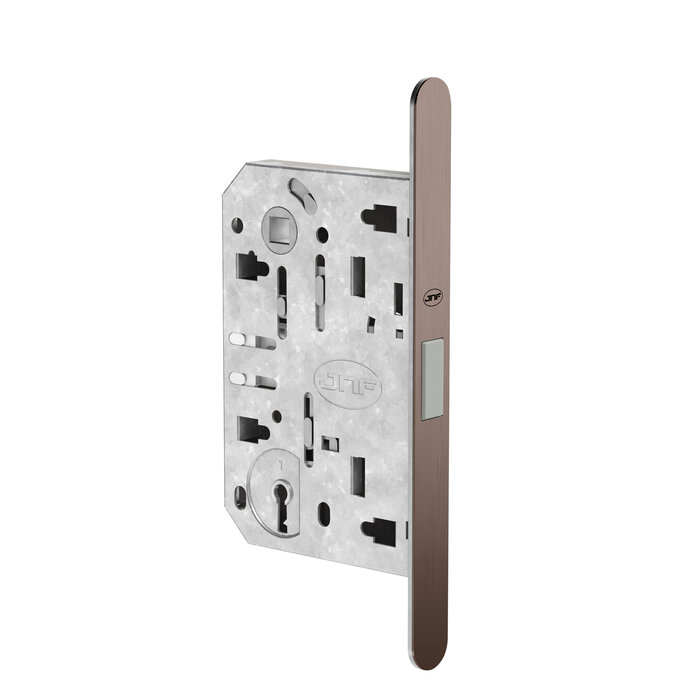 JNF Architectural Hardware Cadenas magnétique JNF MAGNALITE avec serrure à clé – 90/50 mm – Revêtement PVD Titane Chocolat