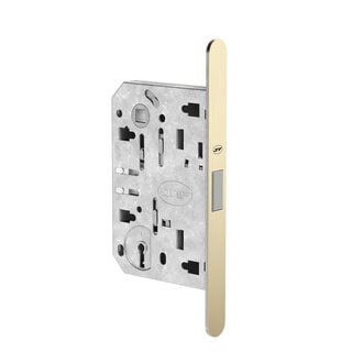 JNF Architectural Hardware JNF MAGNALITE magnetic lock with key lock – 90/50 mm – Champagne PVD