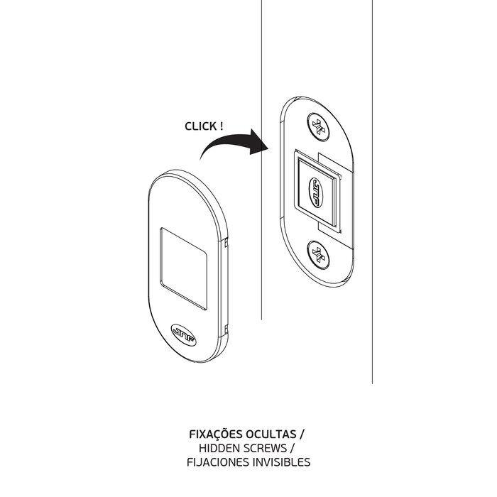 JNF Architectural Hardware JNF WC-grendelslot 60 mm voor WC-garnituur – Koper PVD