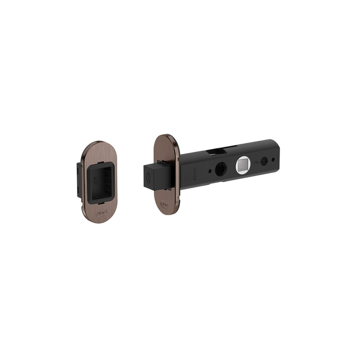 JNF Architectural Hardware Verrou de chasse d'eau JNF WC 60 mm – Revêtement PVD Titane Chocolat