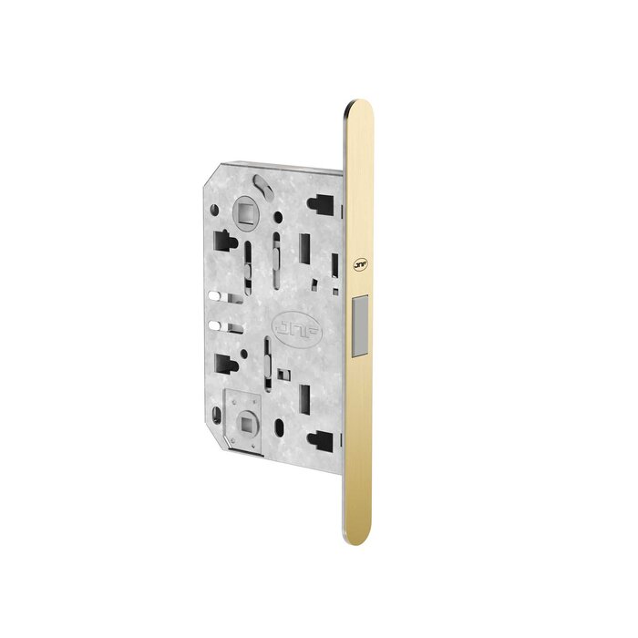 JNF Architectural Hardware Serrure à mortaiser magnétique JNF MAGNALITE – 90/50 mm – Revêtement PVD or