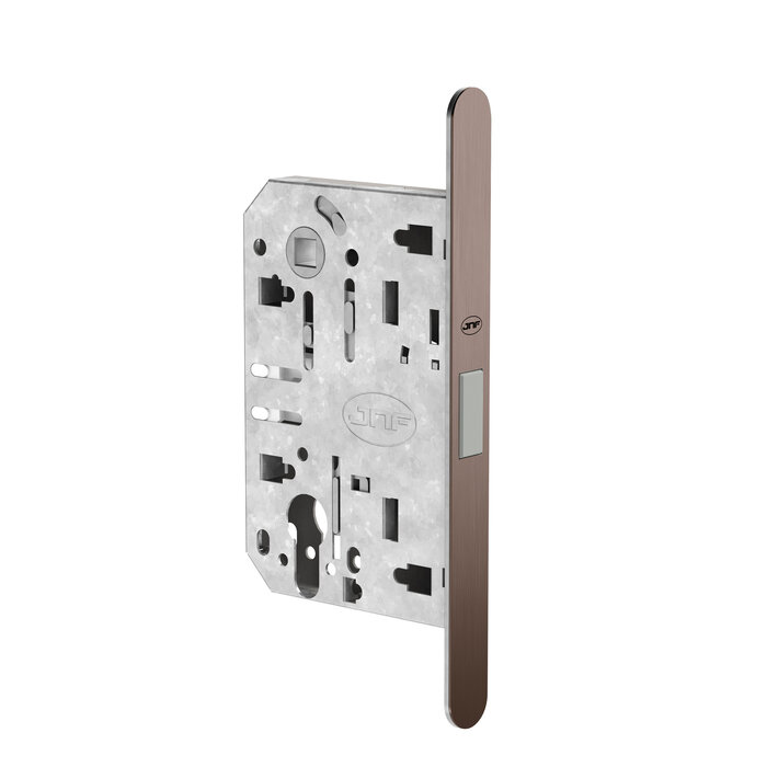 JNF Architectural Hardware Magnetisches Einsteckschloss JNF MAGNALITE – 90/50 mm – Titanium Chocolate PVD