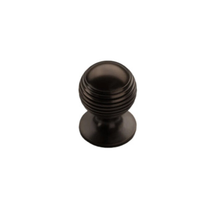 I.B.E. Bouton de meuble IBE DOUGLAS GROOVE – Ø32 mm – Bronze foncé