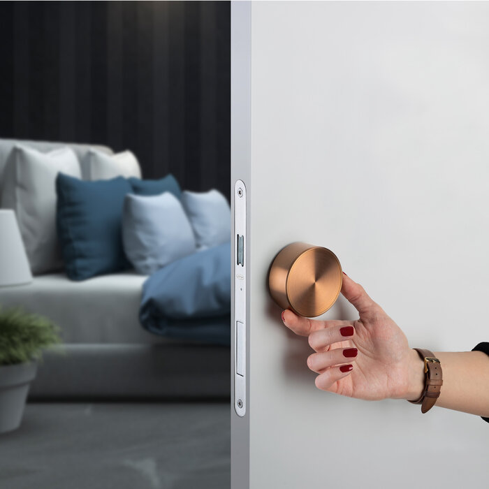 JNF Architectural Hardware Serrure à mortaiser magnétique motorisée JNF Touch to Open – Entraxe 55 mm