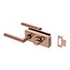 JNF Architectural Hardware JNF ALL IN glazendeurslot met deurklinken + WC – Koper PVD