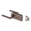 JNF Architectural Hardware JNF ALL IN glazendeurslot met deurklinken - Chocolate PVD