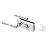 JNF Architectural Hardware JNF ALL IN glazendeurslot met deurklinken + cilinder - Inox satijn