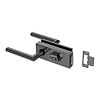 JNF Architectural Hardware JNF ALL IN glass door lock with door handles + cylinder - Black PVD