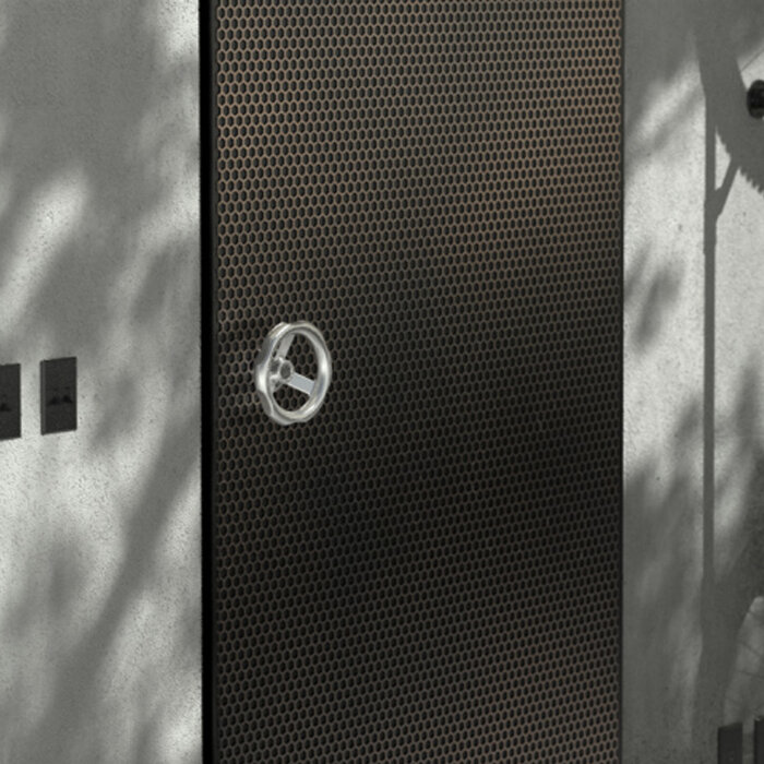 JNF Architectural Hardware JNF INDUSTRIAL DESIGN vaste deurknop Ø75 mm – Industrieel inox