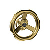 JNF Architectural Hardware JNF INDUSTRIAL DESIGN fixed door knob Ø75 mm – Gold PVD