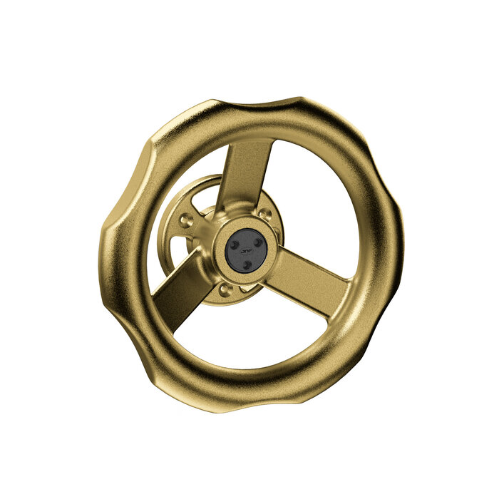 JNF Architectural Hardware JNF INDUSTRIAL DESIGN vaste deurknop Ø75 mm – Goud PVD
