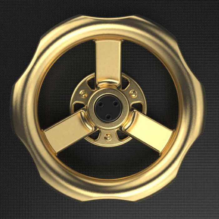 JNF Architectural Hardware Poignée de porte fixe JNF INDUSTRIAL DESIGN Ø75 mm – PVD or